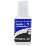 Marlin Office Essentials Correction fluid bottle 20ml with brush (quick dry) 